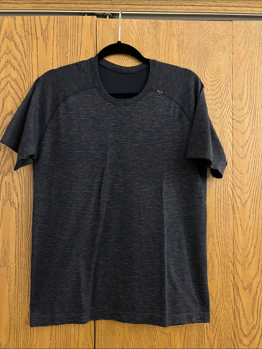 Men's Crew Neck Short Sleeve Shirt - Dark Heather Navy